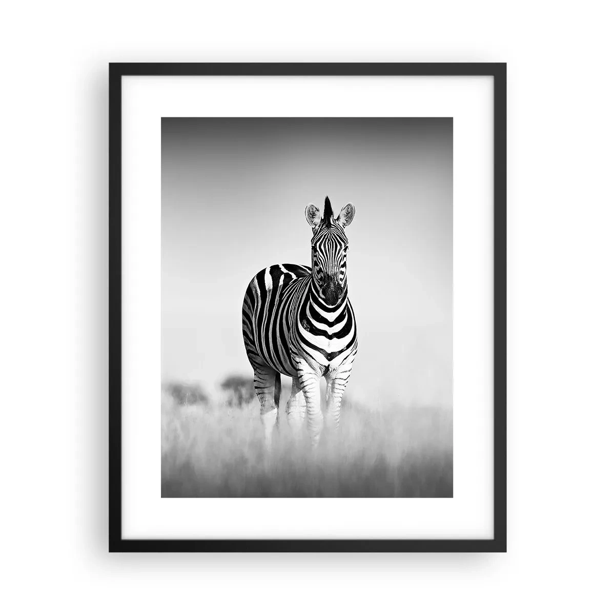 Poster in cornice nera - E tuttavia il mondo è bianco e nero - 40x50 cm