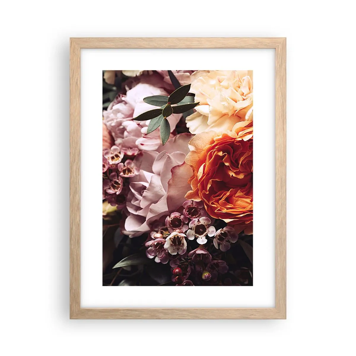 Poster in cornice rovere chiaro - Avvolti dalla bellezza - 30x40 cm