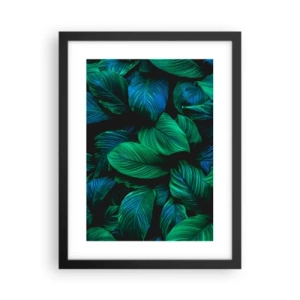 Poster in cornice nera - Nella folla verde - 30x40 cm