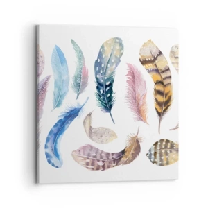 Quadro su tela - Stampe su Tela - Leggere, variopinte e multicolori - 70x70 cm