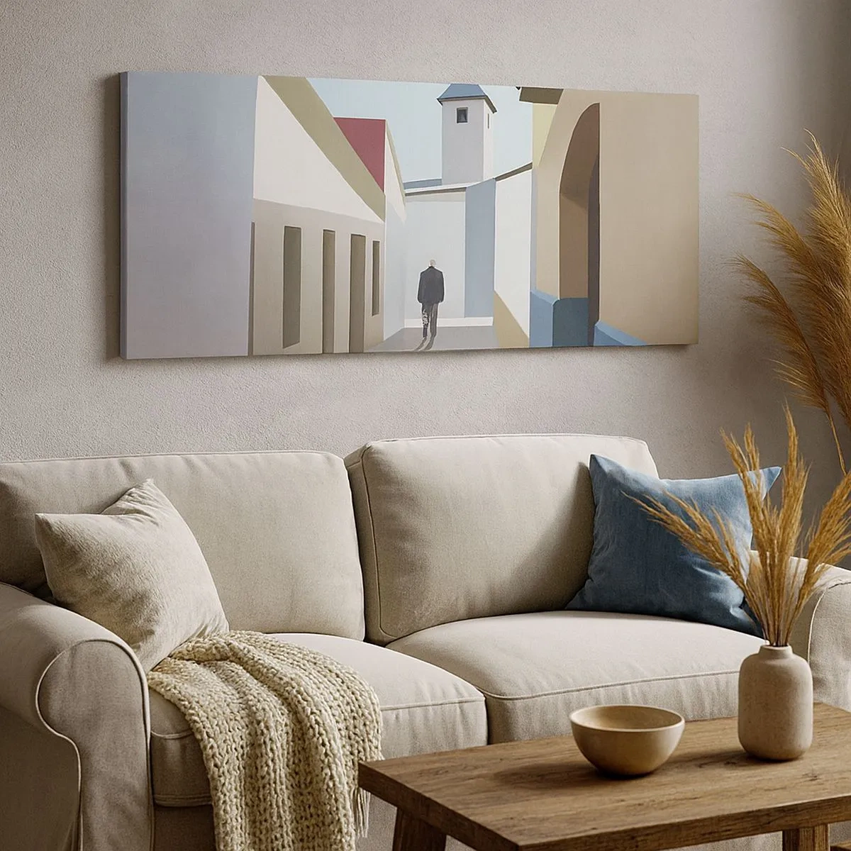 Quadro su tela - Stampe su Tela - Passeggiata assolata - 100x40 cm