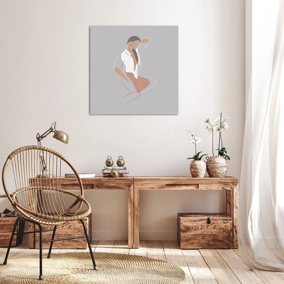 Quadro su tela - Stampe su Tela - Profilo di bellezza - 70x70 cm