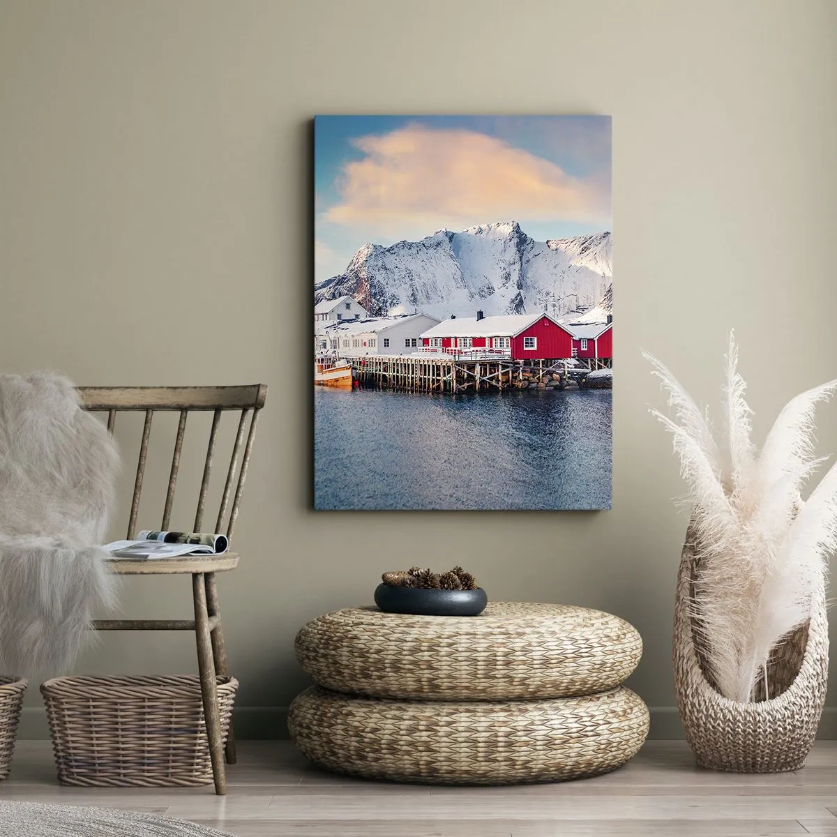 Quadro su tela - Stampe su Tela - Atmosfera del nord - 45x80 cm