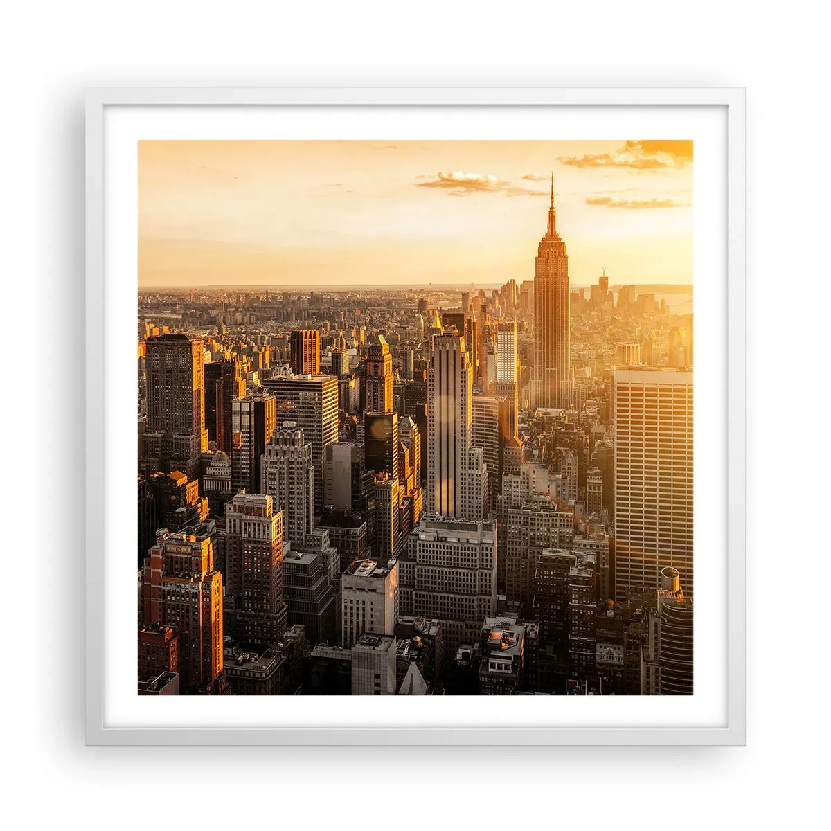 Poster in cornice bianca - Crescere al sole - 60x60 cm