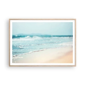 Poster in cornice rovere chiaro - Calore e rumore - 100x70 cm