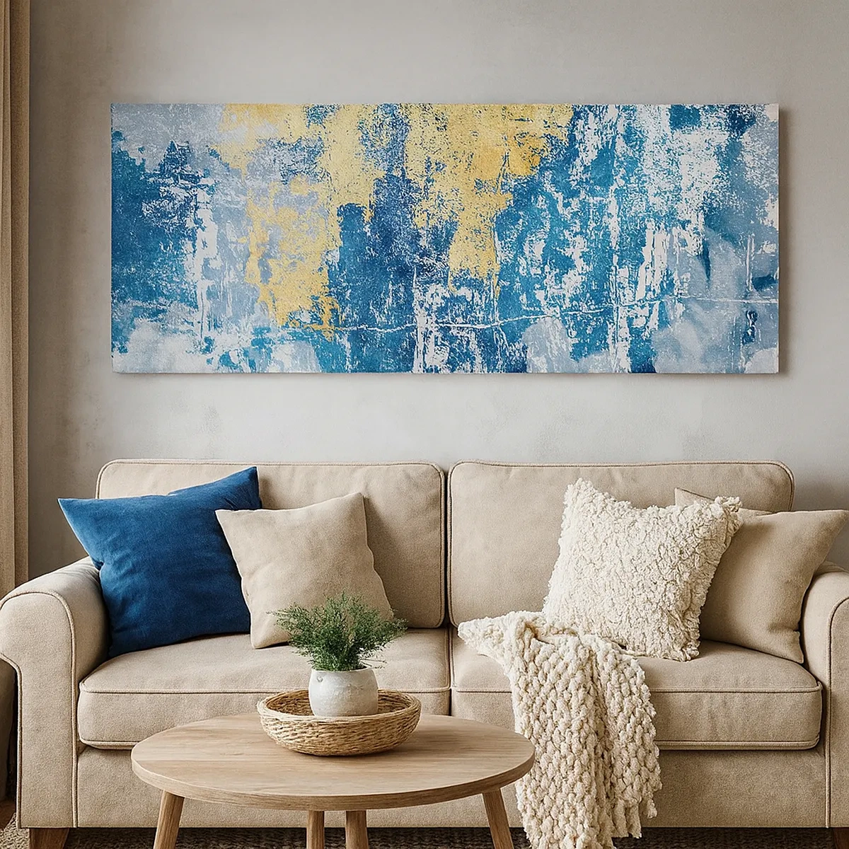 Quadro su tela - Stampe su Tela - Astrazione piena di ottimismo - 30x30 cm