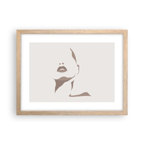 Poster in cornice rovere chiaro - Fatta di luce e ombra - 40x30 cm