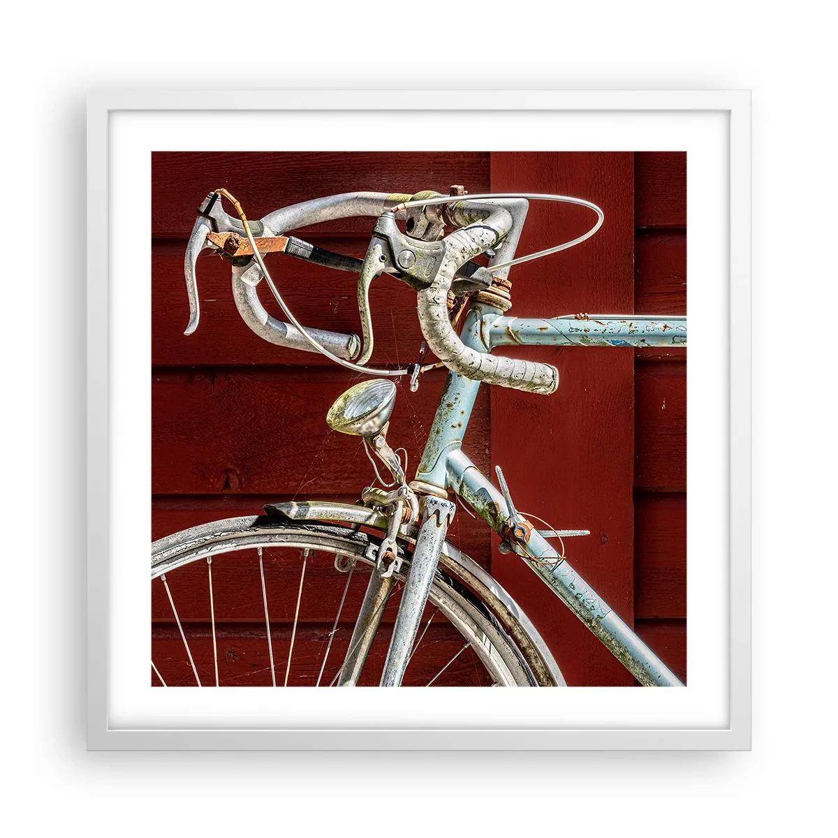 Poster in cornice bianca - Creata per la vittoria - 50x50 cm