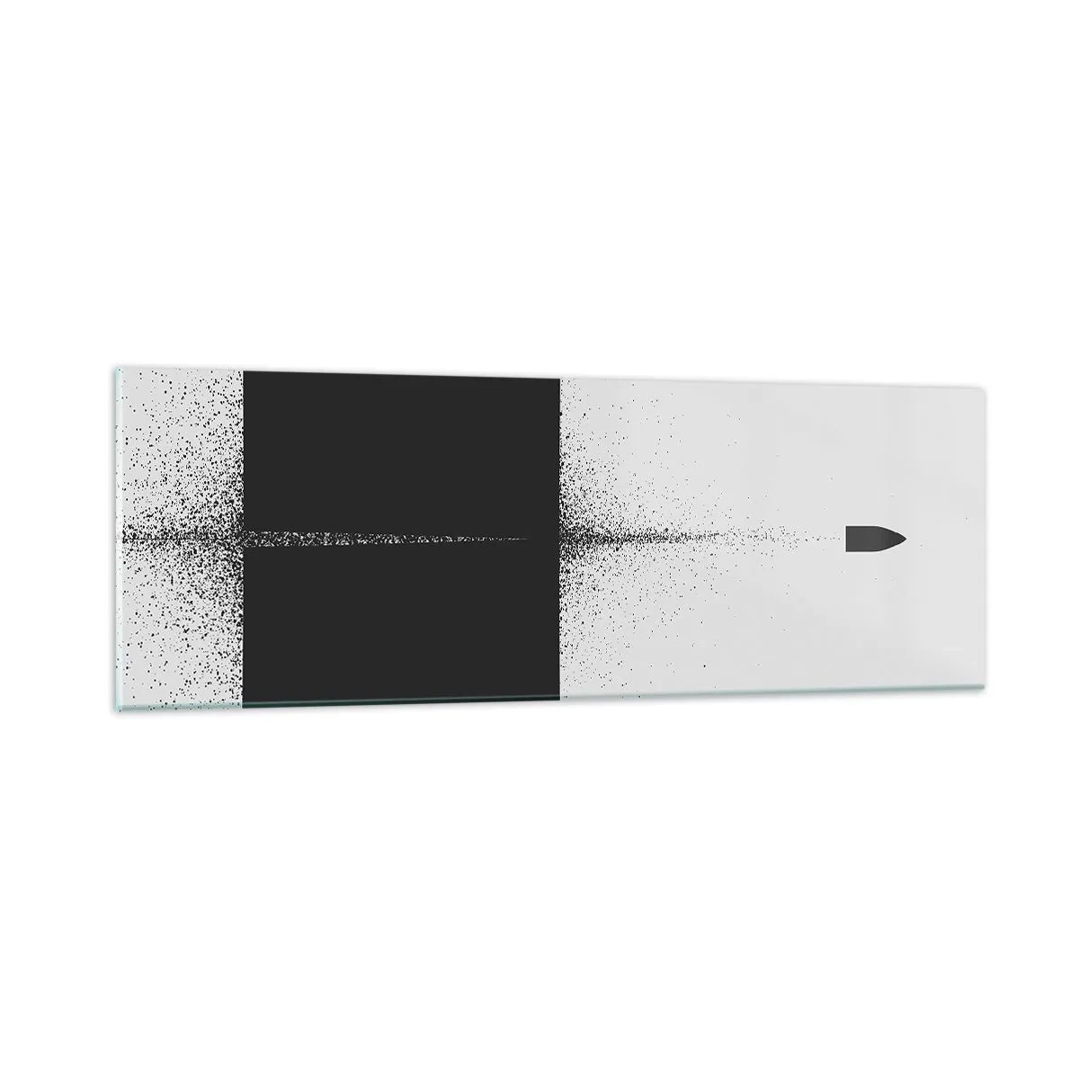 Quadro su vetro - Dritto allo scopo - 90x30 cm