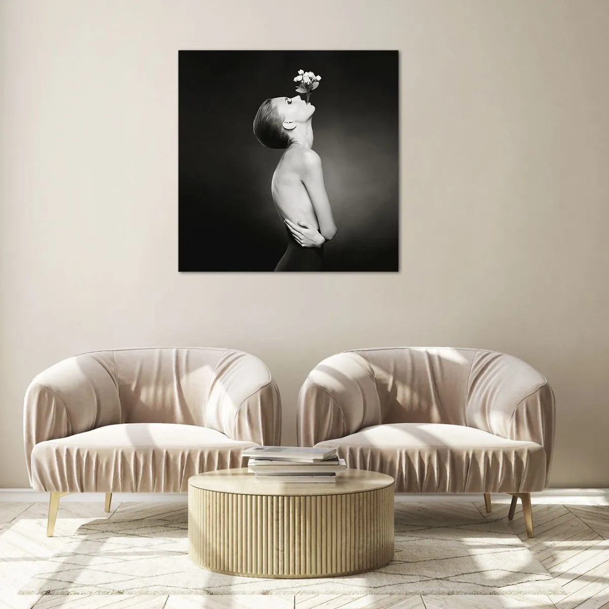 Quadro su vetro - Eleganza eccentrica - 30x30 cm