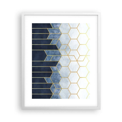 Poster in cornice bianca - Composizione a ritmo sincopato - 40x50 cm