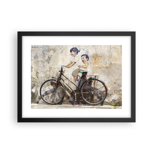 Poster in cornice nera - Vero o falso? - 40x30 cm