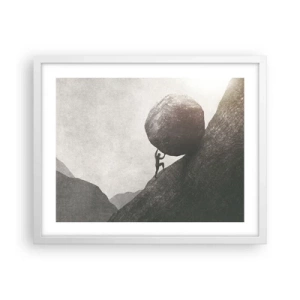 Poster in cornice bianca - Credo contro ogni speranza - 50x40 cm