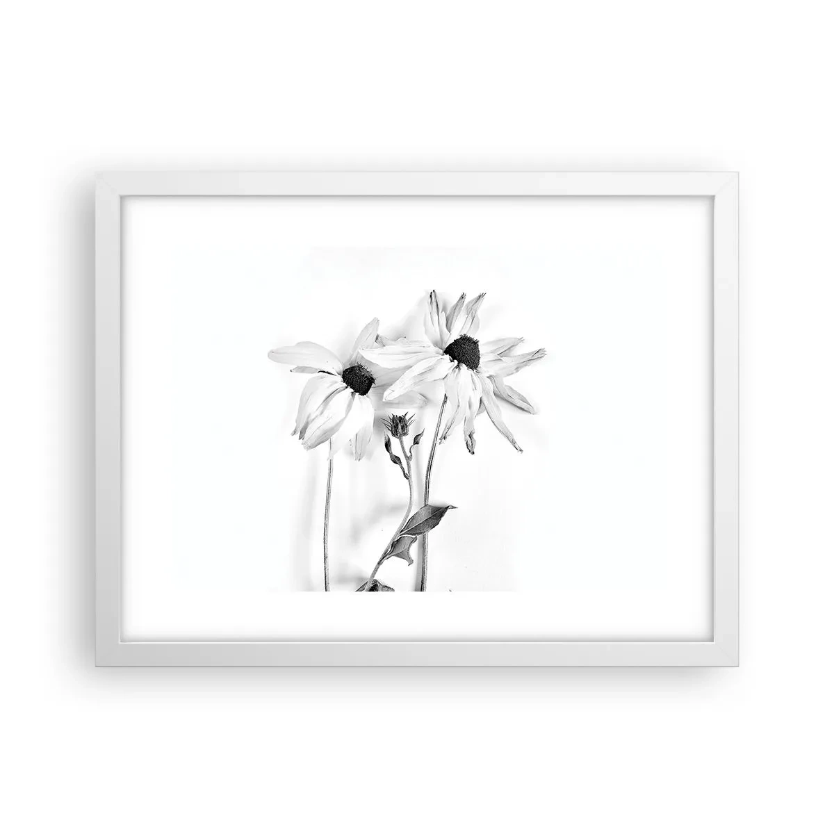 Poster in cornice bianca - Nessuno vuole essere solo - 40x30 cm