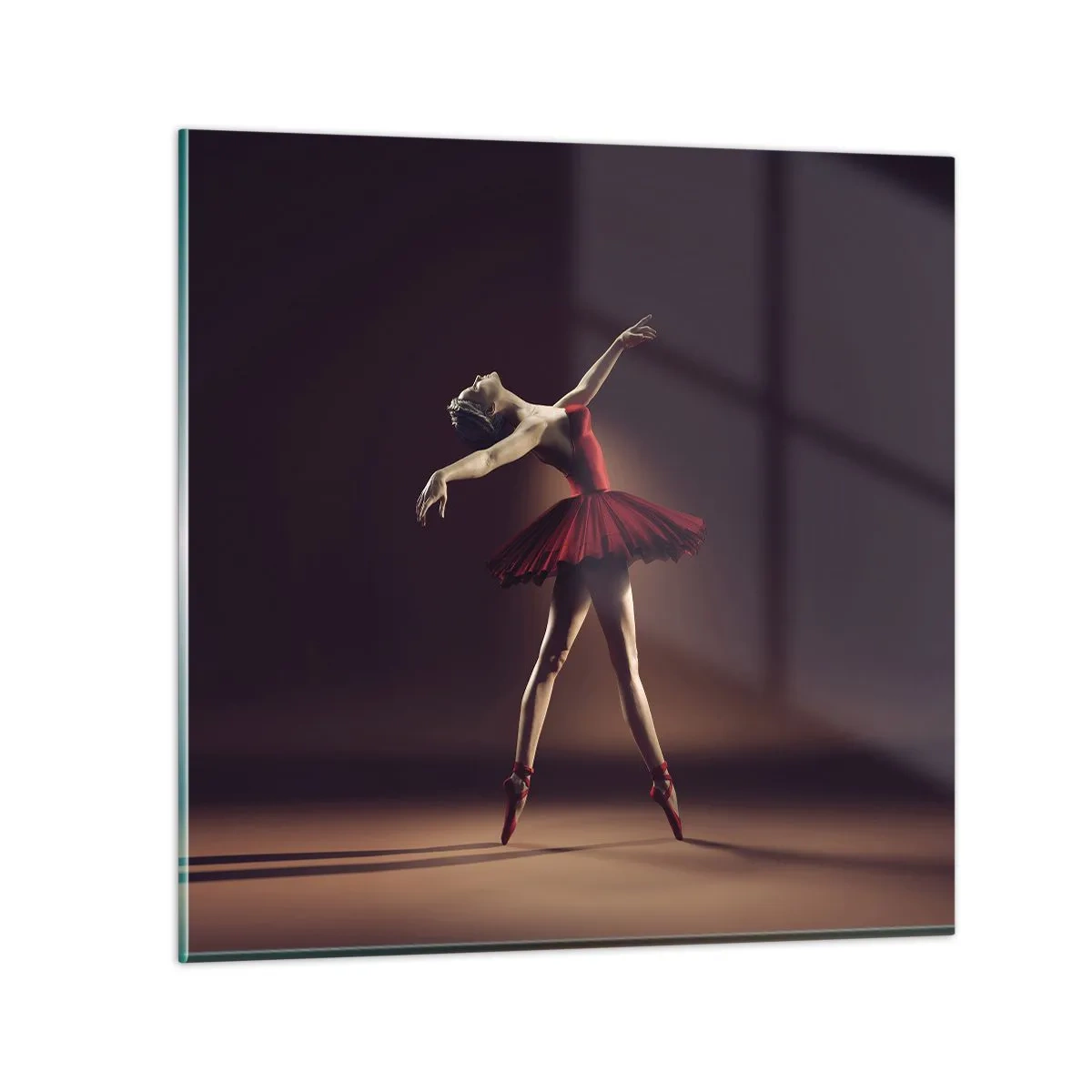 Quadro su vetro - Prima ballerina - 60x60 cm