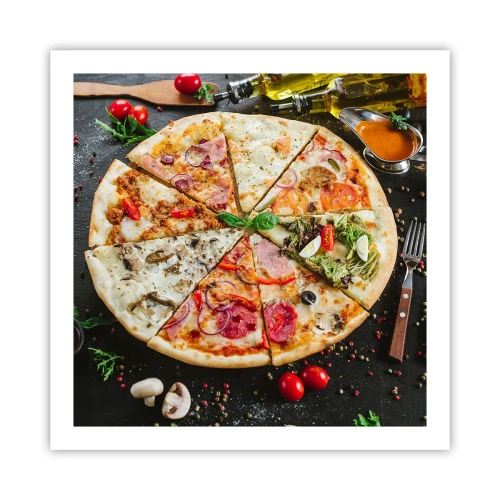 Poster - Ventaglio di gusti - 60x60 cm