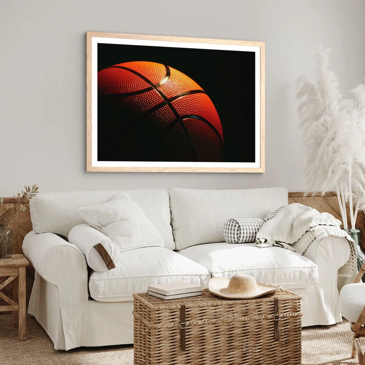 Poster in cornice rovere chiaro - Bella come un pianeta - 91x61 cm