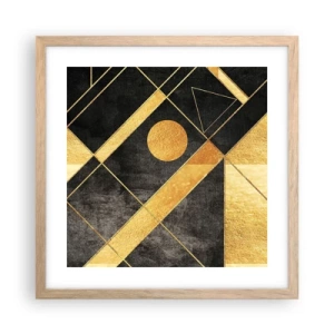 Poster in cornice rovere chiaro - Sole del deserto - 40x40 cm