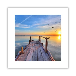 Poster - Camminando verso il sole - 30x30 cm