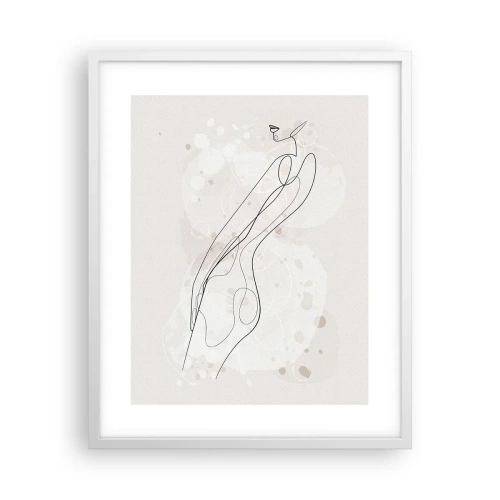 Poster in cornice bianca - Errando con lo sguardo - 40x50 cm