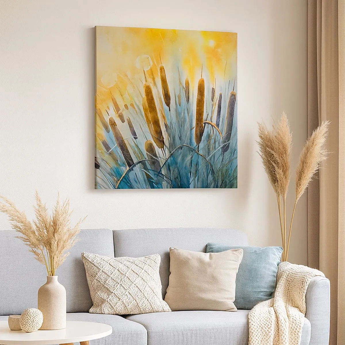 Quadro su tela - Stampe su Tela - Fresco dell'acqua, calore del sole - 30x30 cm