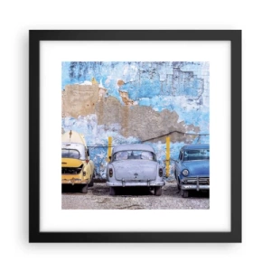 Poster in cornice nera - L'incontro dei veterani - 30x30 cm