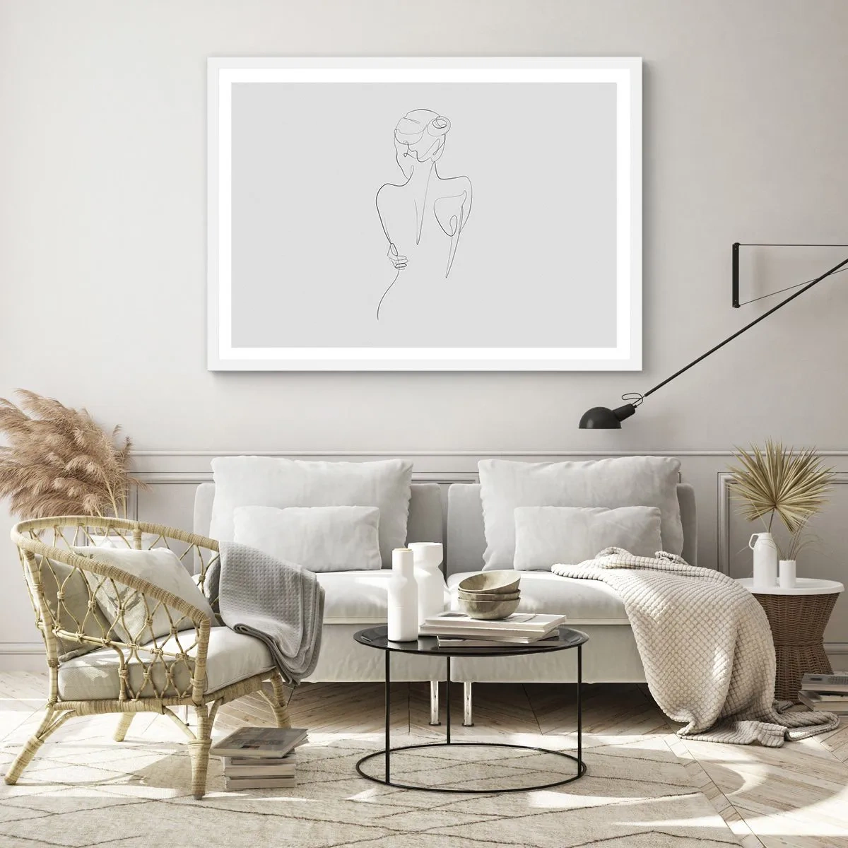 Poster in cornice bianca - La musica del corpo - 100x70 cm