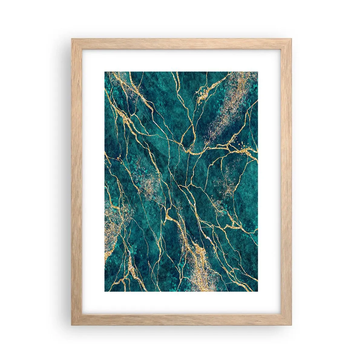 Poster in cornice rovere chiaro - La vena d'oro - 30x40 cm