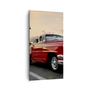 Quadro su tela - Stampe su Tela - Il calore rosso dei tropici - 65x120 cm