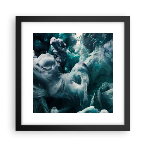 Poster in cornice nera - Il movimento dei colori - 30x30 cm