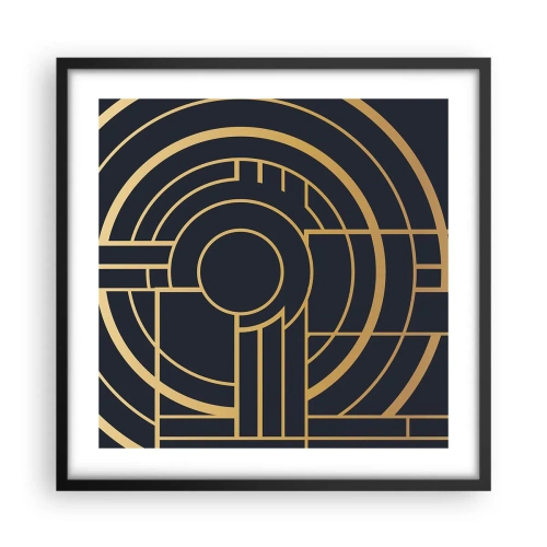 Poster in cornice nera - Il giro delle cose - 50x50 cm