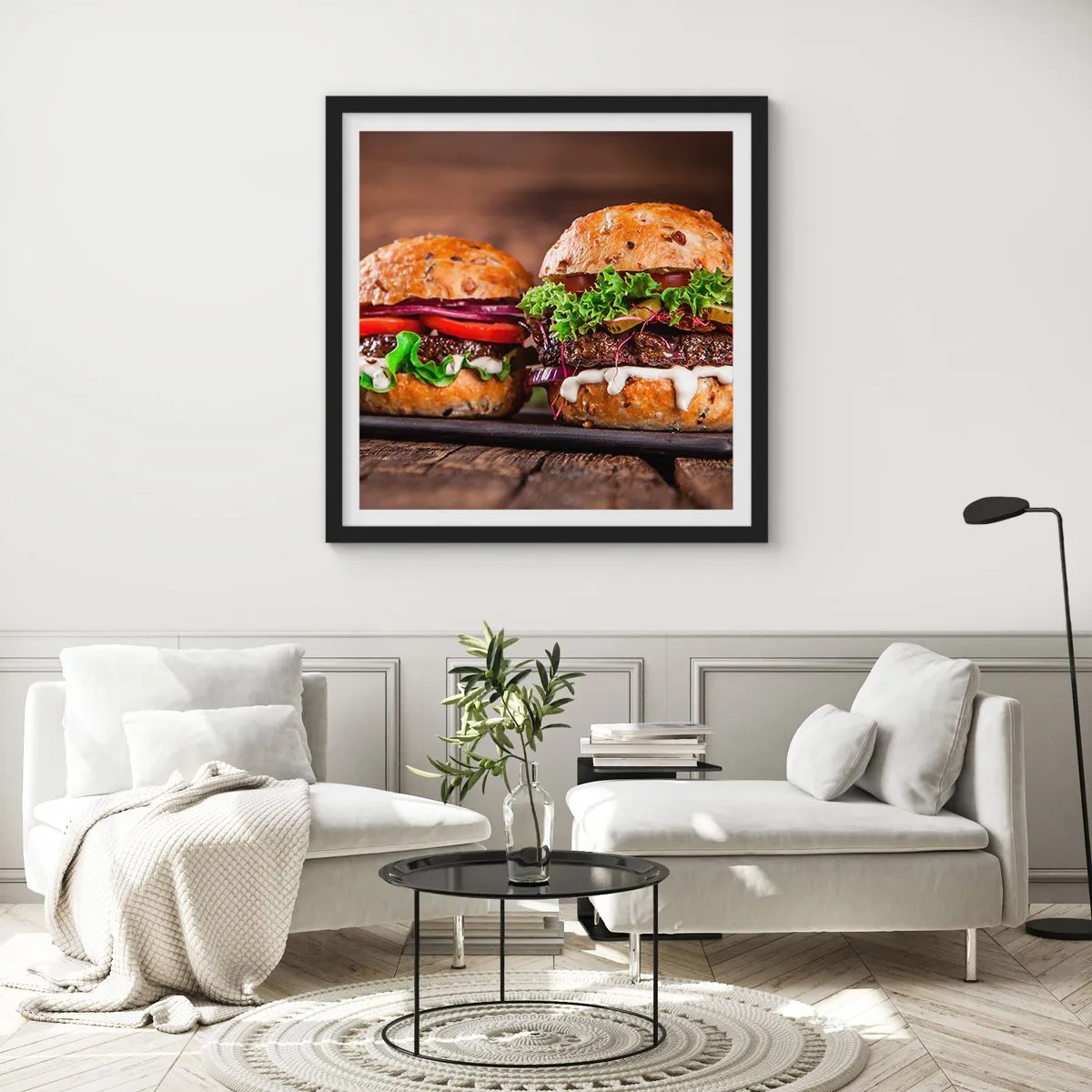 Poster in cornice nera - American dream - 60x60 cm