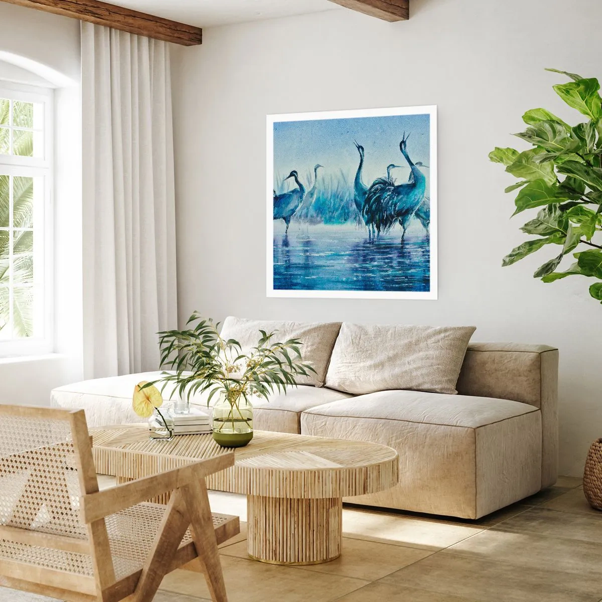 Poster - Incontro mattutino - 60x60 cm