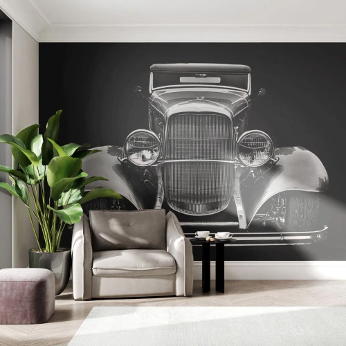 Fotomurali Autoadesivo Deluxe Sticker - Una vera fuoriclasse - retrò, Auto, Classico - 250x175 cm