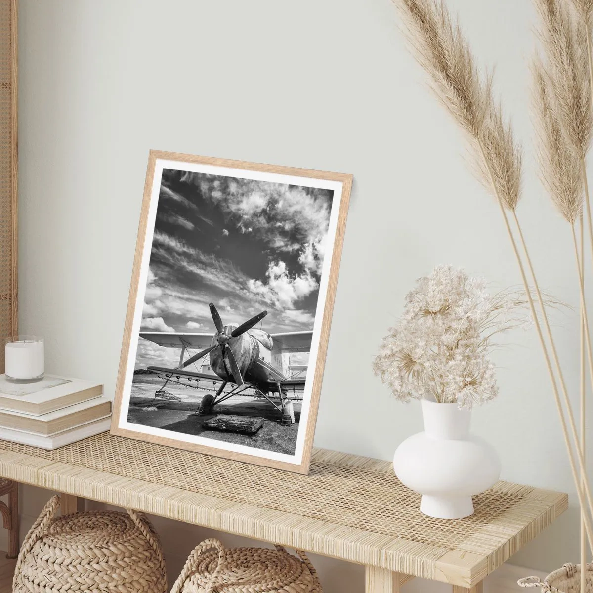 Poster in cornice rovere chiaro - Non vedo l'ora! - 61x91 cm