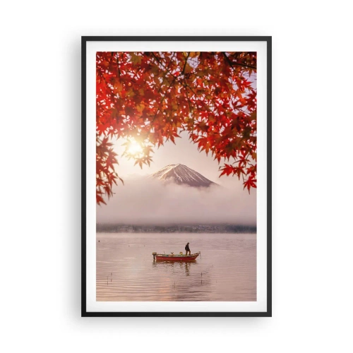 Poster in cornice nera - Nell'atmosfera del Giappone - 61x91 cm