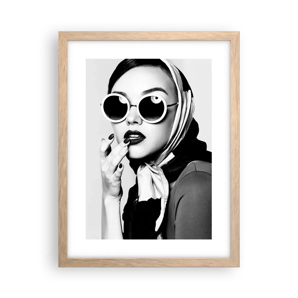 Poster in cornice rovere chiaro - Saluti dagli anni '60 - 30x40 cm