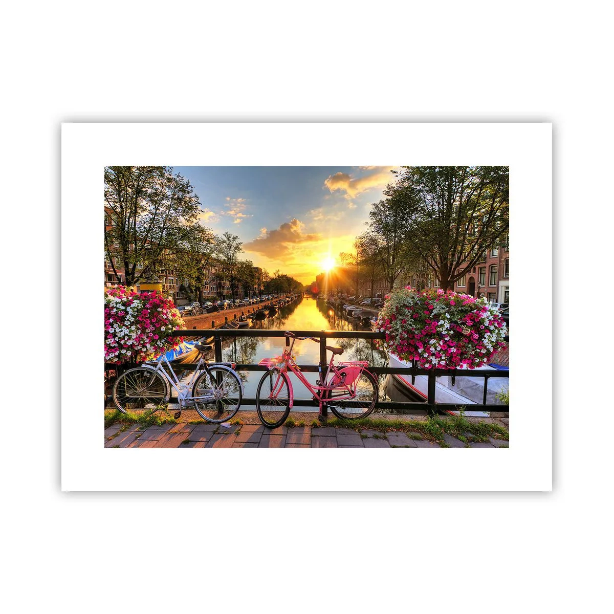 Poster - Mattino di primavera ad Amsterdam - 40x30 cm