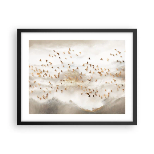 Poster in cornice nera - È giunto il momento... - 50x40 cm