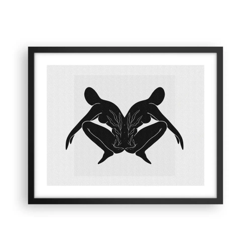 Poster in cornice nera - Anima comune - 50x40 cm