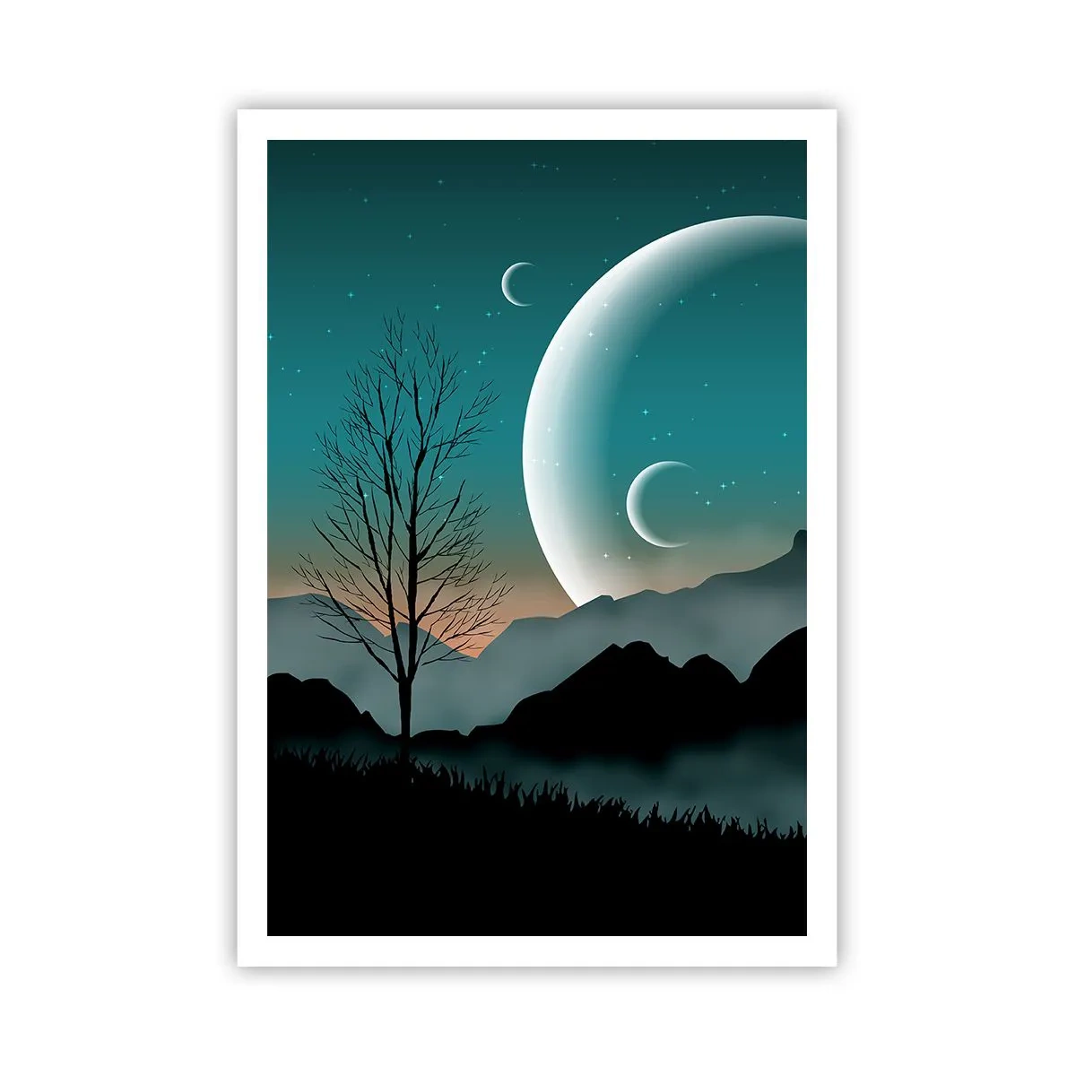Poster - Il carnevale di una notte stellata - 70x100 cm