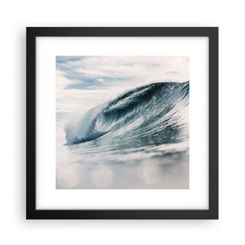 Poster in cornice nera - Cima d'acqua - 30x30 cm
