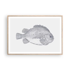 Poster in cornice rovere chiaro - Nell'album del naturalista - 100x70 cm