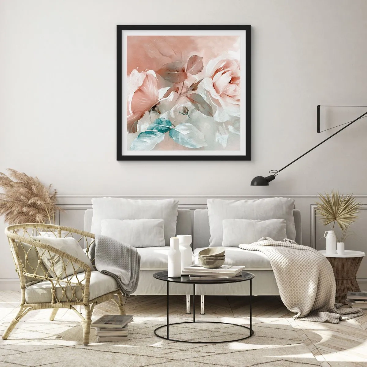 Poster in cornice nera - Lo spirito del romanticismo - 50x50 cm