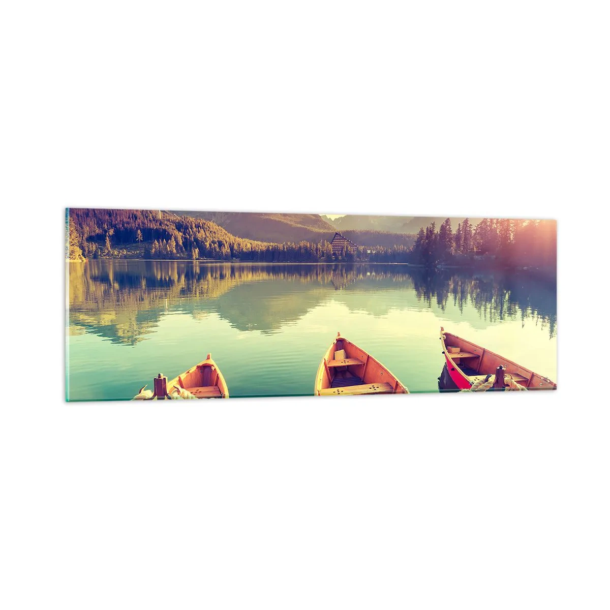 Quadro su vetro - Vivere secondo le sue leggi - 90x30 cm