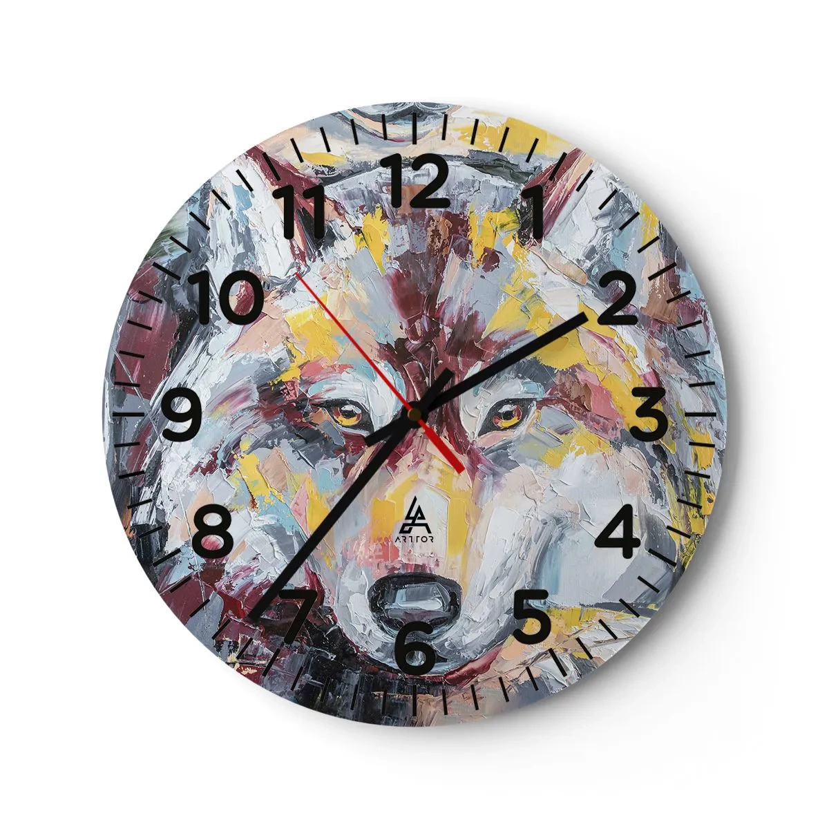 Orologio da parete - Orologio in Vetro - Pace tra i suoi - 40x40 cm