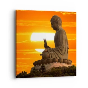 Quadro su tela - Stampe su Tela - Senza paura davanti al mondo - 40x40 cm