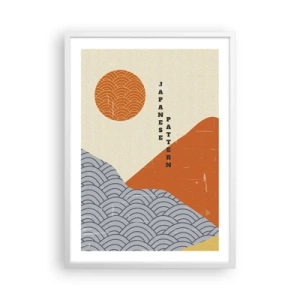 Poster in cornice bianca - Spirito giapponese - 50x70 cm