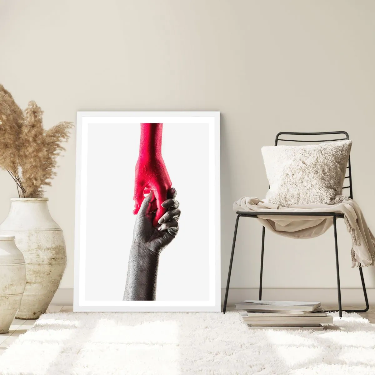 Poster in cornice bianca - Insieme, sebbene diversi - 70x100 cm