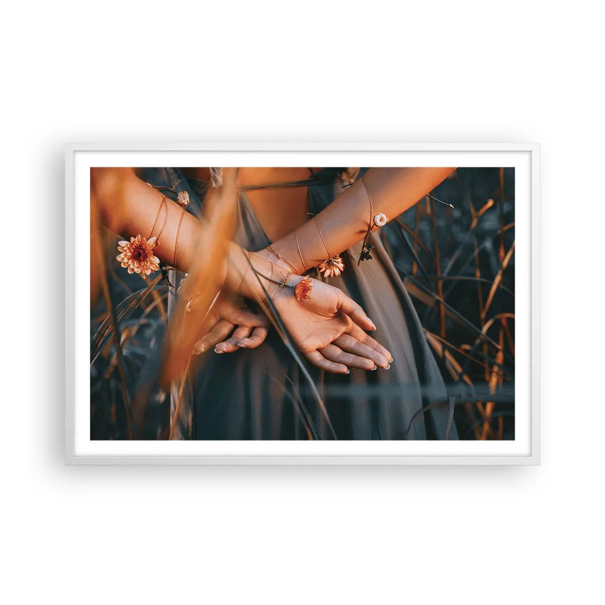 Poster in cornice bianca - Legata alla natura - 91x61 cm